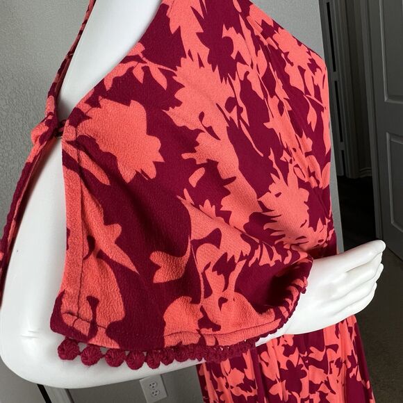 Soft Surroundings Pink and Orange Maxi Dress - Picture 5 of 10